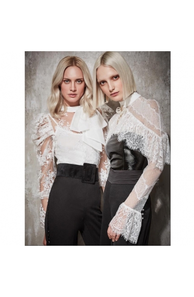 Allure white lace blouse