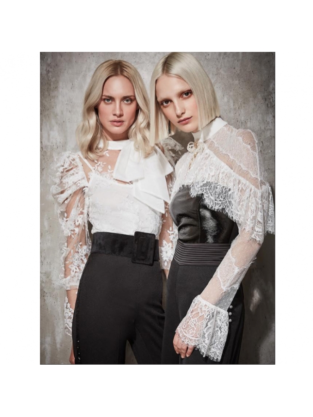 Allure white lace blouse