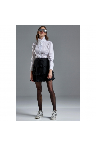 Chicard polka dot tulle black skirt