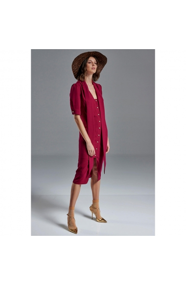 Chicard magenta midi dress