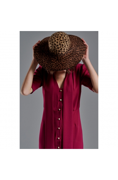 Chicard magenta midi dress