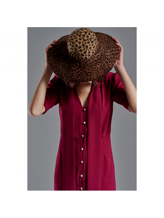 Chicard magenta midi dress