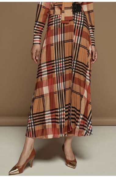Camelot plaid pleated skirt