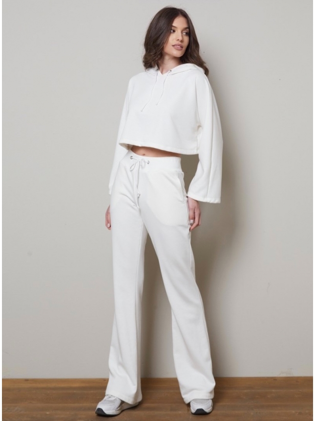 Vlassi Holeva off-white bell-shaped track pants 