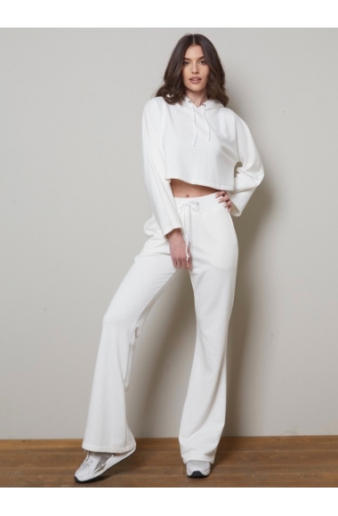 Vlassi Holeva off-white bell-shaped track pants 