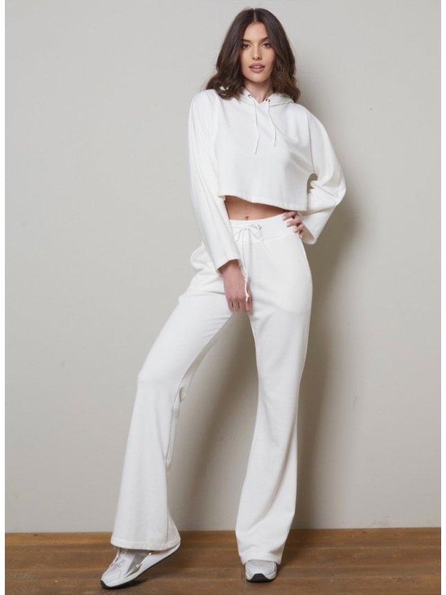 Vlassi Holeva off-white bell-shaped track pants 