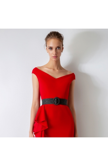Allure Evening asymmetrical red dress
