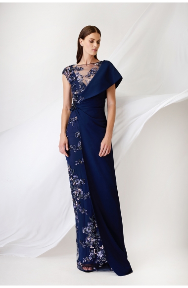 Maestri Haute Couture dark blue dress