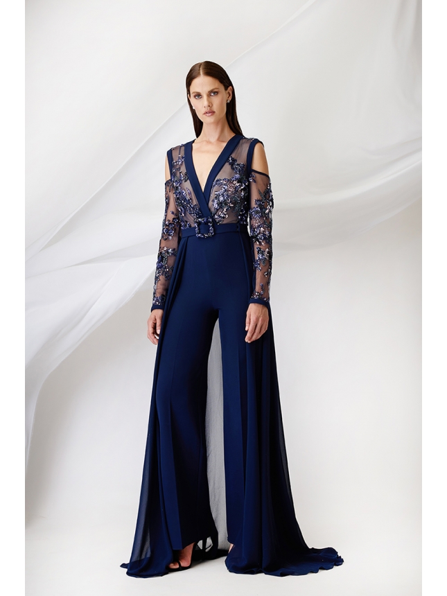 Maestri Haute Couture dark blue Jumpsuit