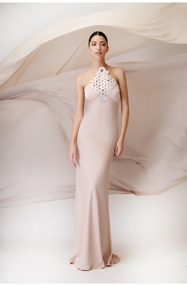 Maestri Haute Couture nude-pink dress