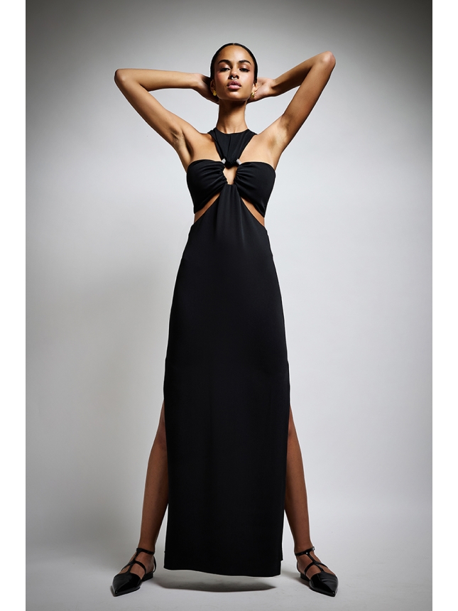 Twins Fantasy black dress with cut outs