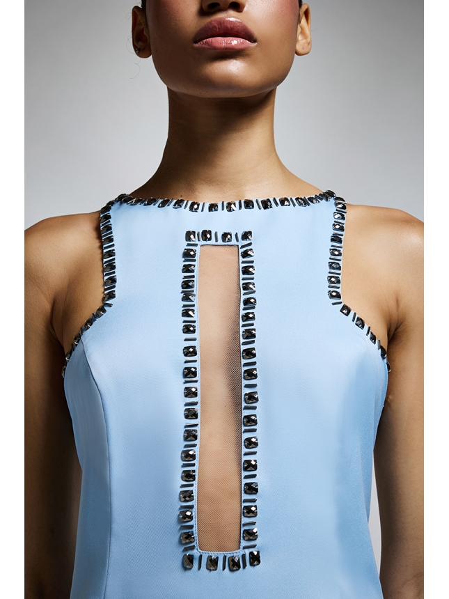 Twins Fantasy light blue dress