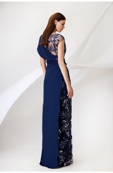 Maestri Haute Couture dark blue dress