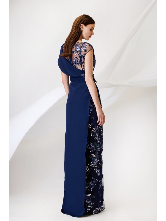 Maestri Haute Couture dark blue dress