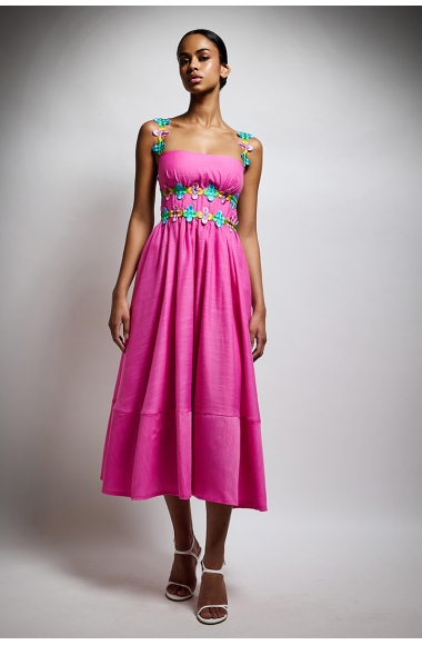 Twins Fantasy pink dress with flowers