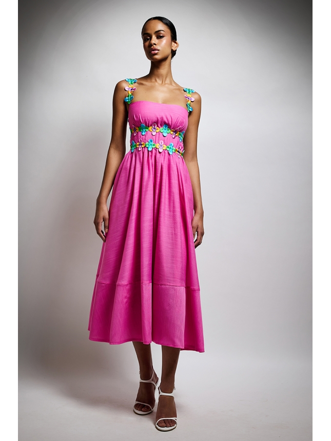 Twins Fantasy pink dress with flowers