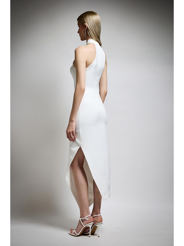 Twins Fantasy white dress with 3D flowers