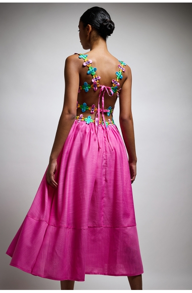 Twins Fantasy pink dress with flowers