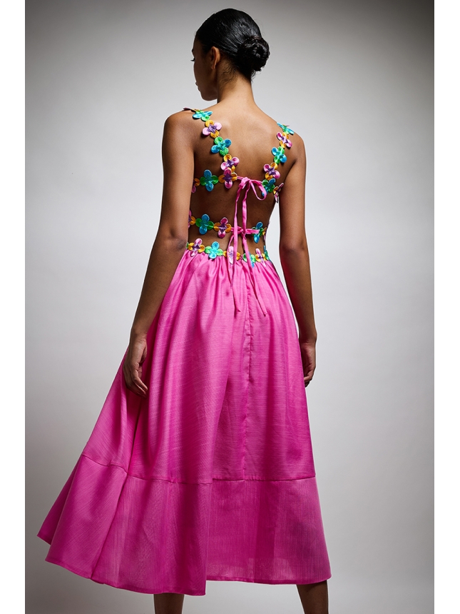 Twins Fantasy pink dress with flowers