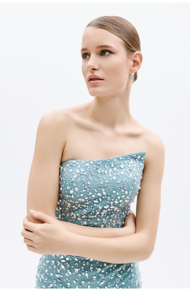 Allure Evenings crystal embellished dress