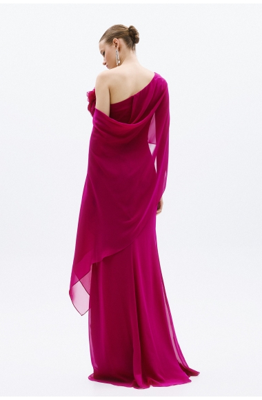 Allure Evenings Magenda maxi dress