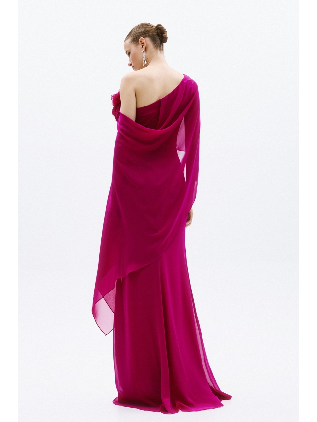 Allure Evenings Magenda maxi dress