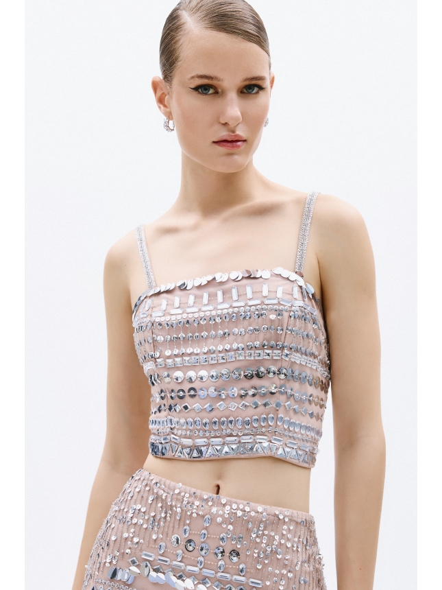 Allure Evenings two-piece embellished set