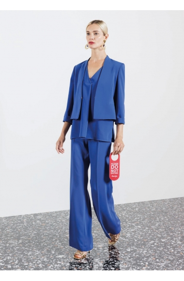 Diana Gallesi blue sleeveless top