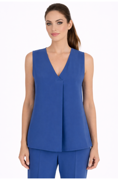 Diana Gallesi blue sleeveless top