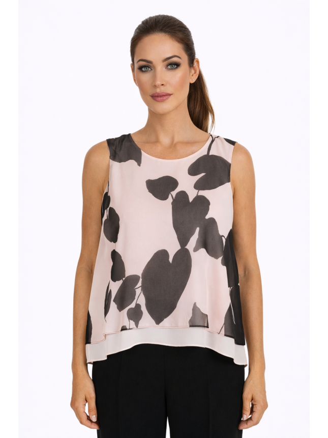 Diana Gallesi pink and black top