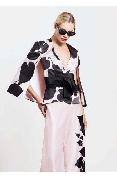 Diana Gallesi Pink and black jacket