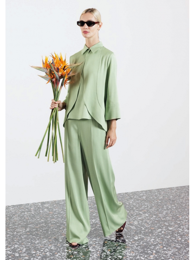 Diana Gallesi faded green shirt