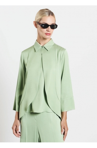 Diana Gallesi faded green shirt