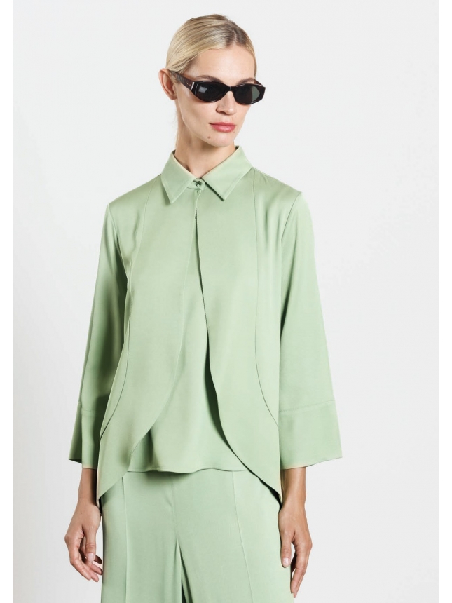 Diana Gallesi faded green shirt