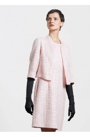 Diana Gallesi pink chanel dress
