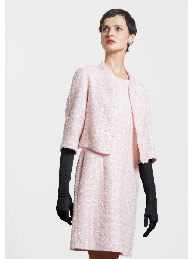 Diana Gallesi pink chanel dress
