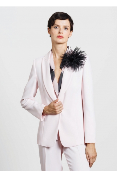Diana Gallesi powder pink blazer