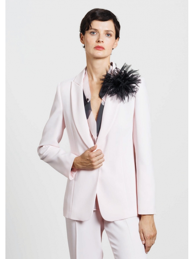 Diana Gallesi powder pink blazer