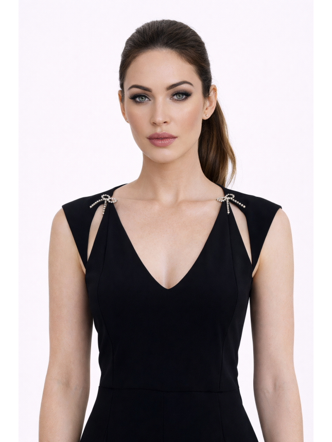 Blumarine black dress with cut-outs