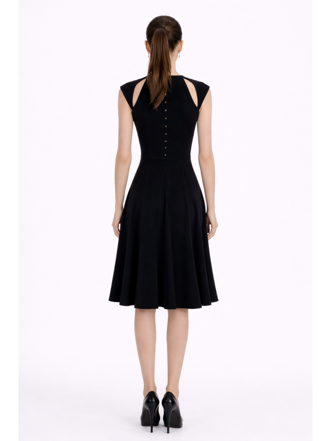 Blumarine black dress with cut-outs