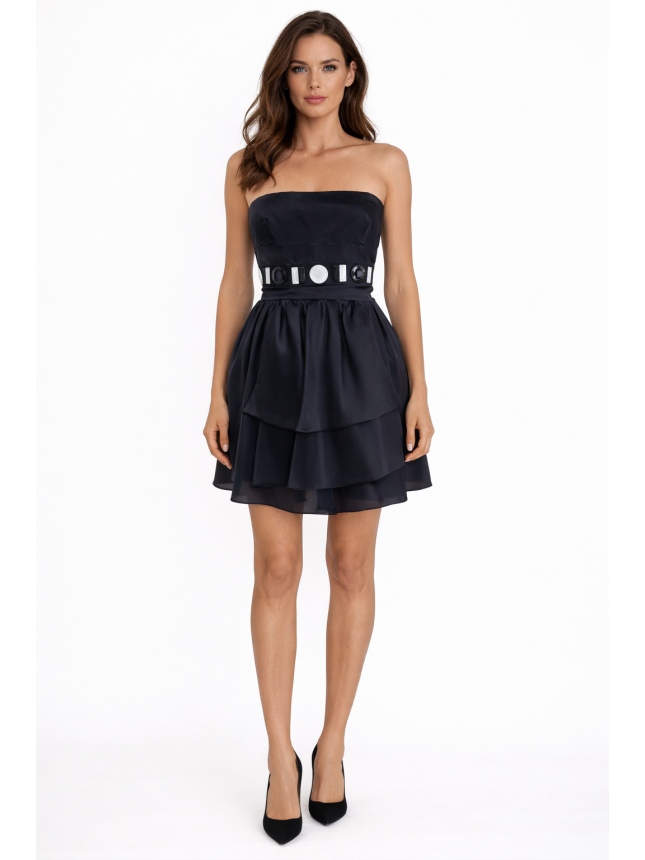 Enrico Coveri black mini dress