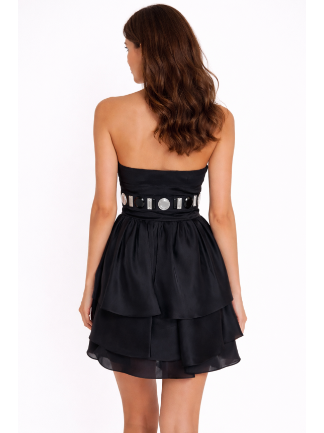Enrico Coveri black mini dress