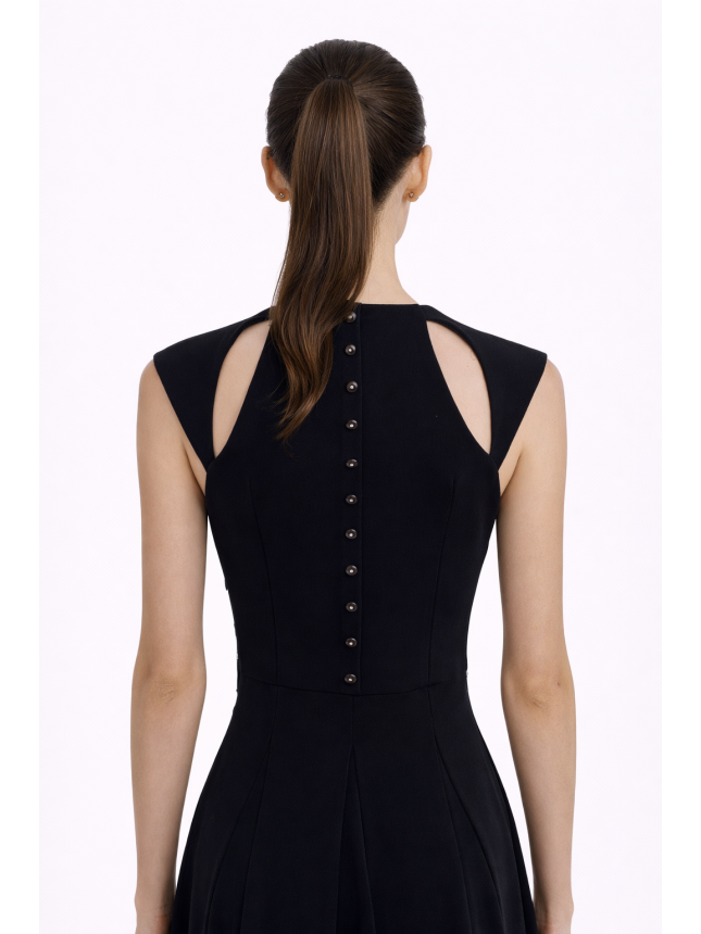Blumarine black dress with cut-outs
