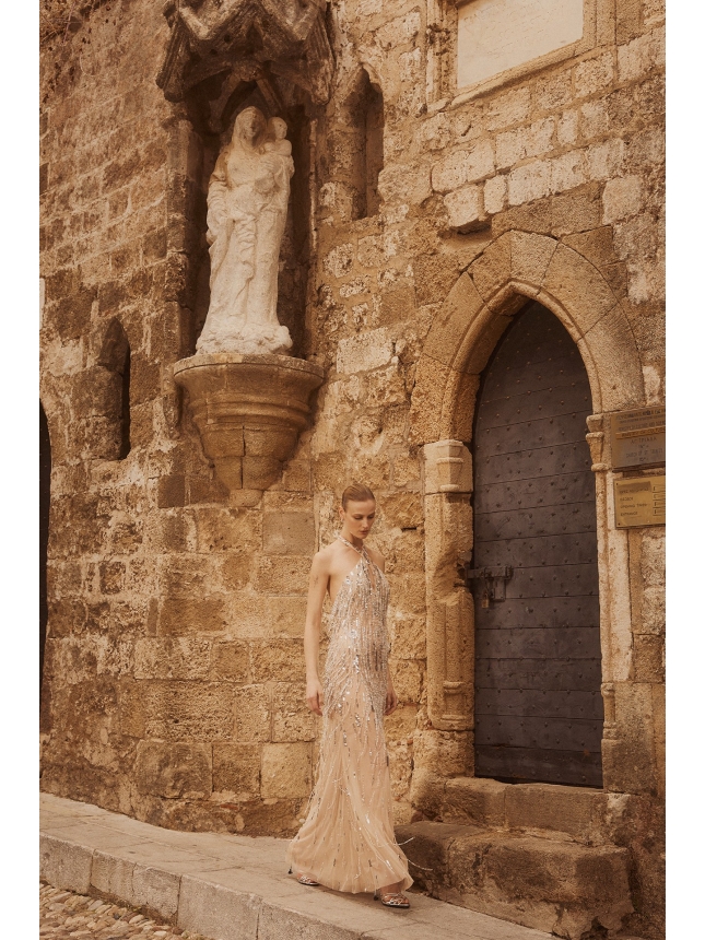 Allure Evenings embellished maxi dress