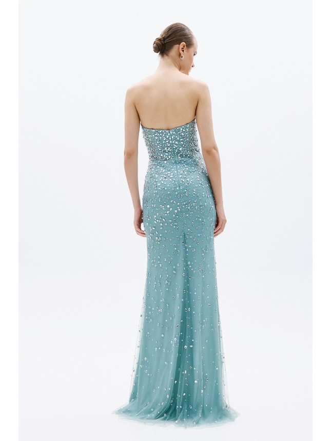 Allure Evenings crystal embellished dress