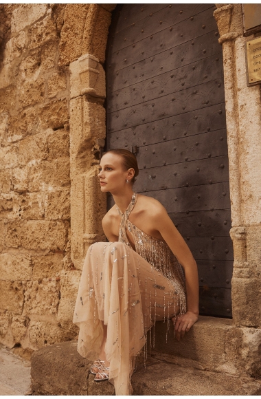 Allure Evenings embellished maxi dress