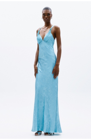 Allure Evening light blue maxi dress