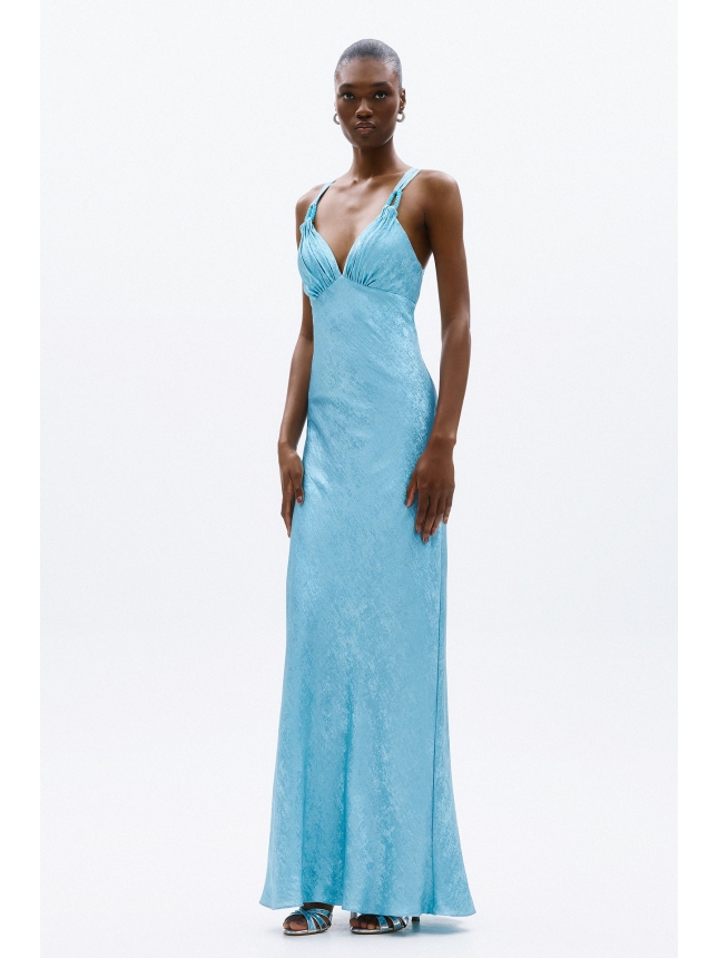 Allure Evening light blue maxi dress