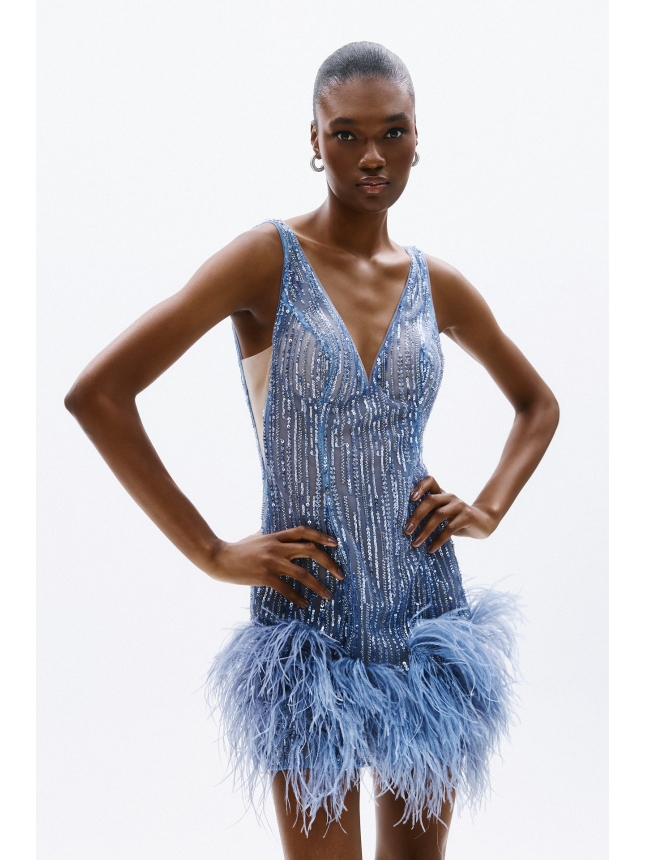 Allure Evenings mini embellished dress