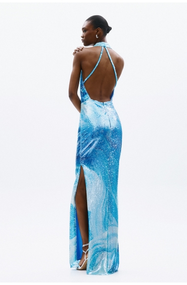 Allure Evening maxi dress with sequins